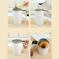 Rechargeable Self-Stirring Coffee Mug Premium Quality With LCD Touch Panel