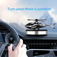 Solar-Powered Helicopter Car Air Freshener Holder