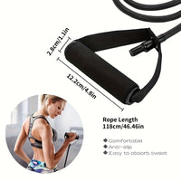 1pc Premium 5-Level Adjustable Yoga Resistance Bands with Ergonomic Handles