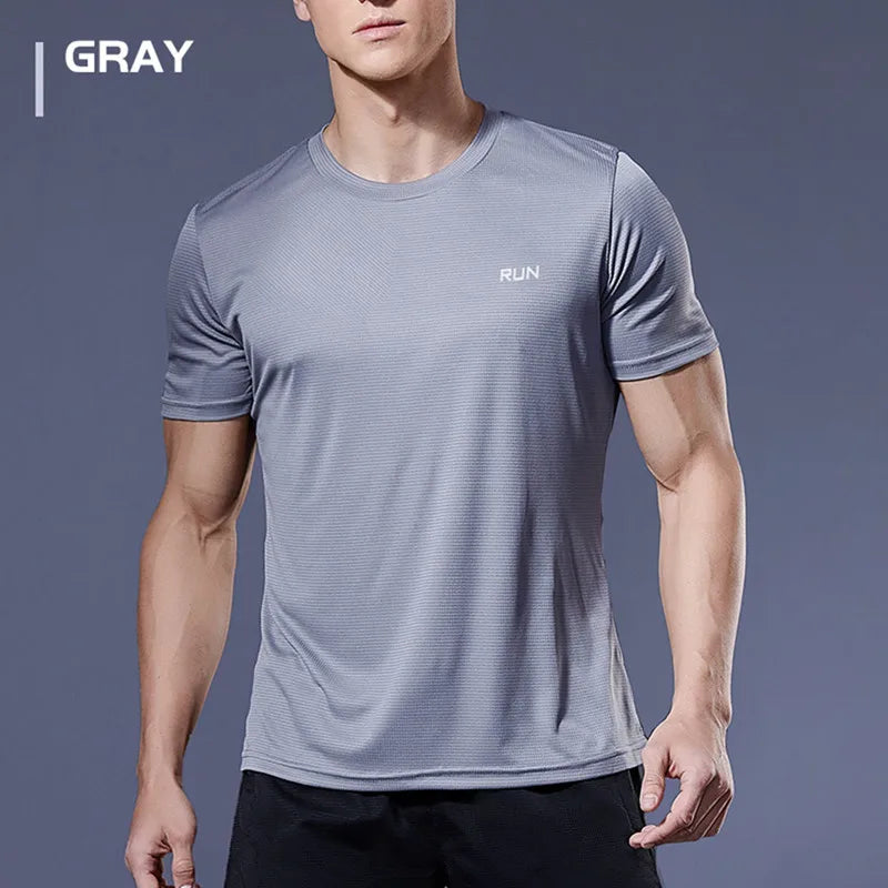 Multicolor Quick Dry Short Sleeve Sport T Shirt