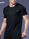 Multicolor Quick Dry Short Sleeve Sport T Shirt