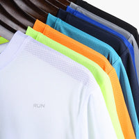 Multicolor Quick Dry Short Sleeve Sport T Shirt