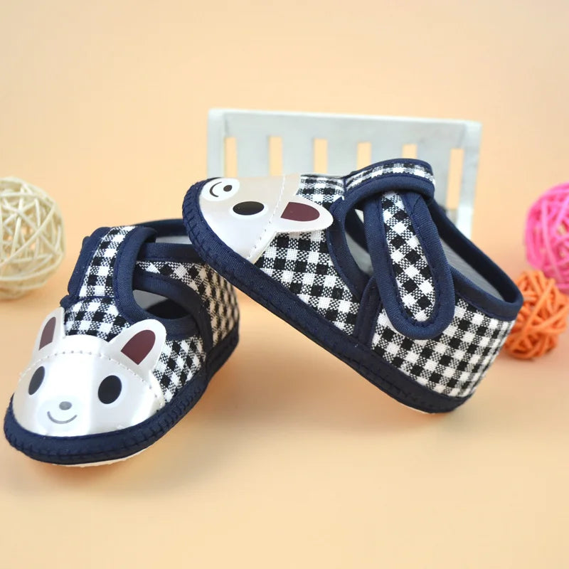 Unisex Cartoon Soft Sole Anti-slip Newborn First Walkers Booties