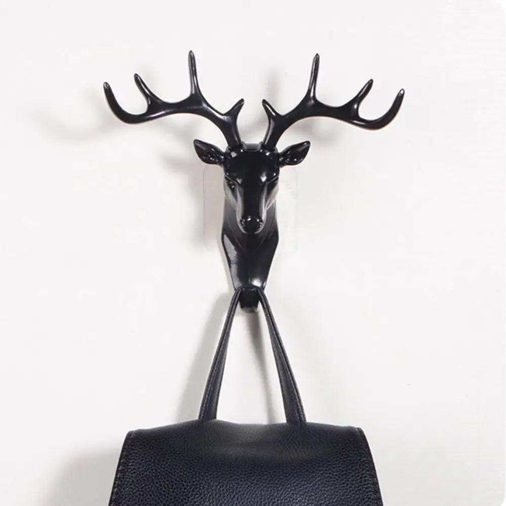 Cute Antler Hook Deer Head Key Hanger