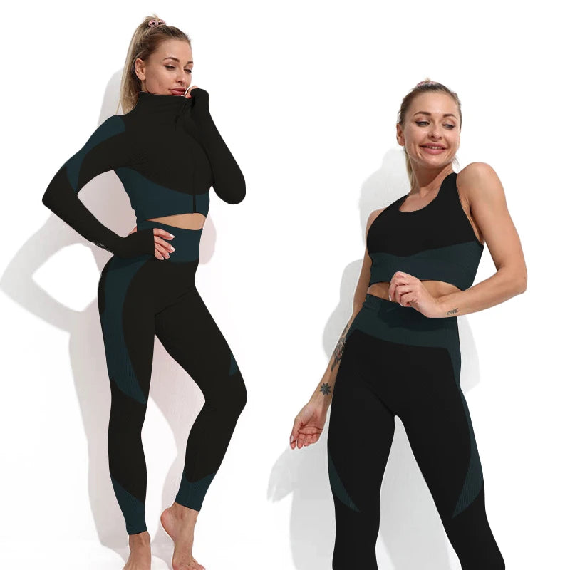 3 Pieces Yoga Sportswear For Women