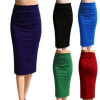 Women High Waist Skinny Pencil Skirt