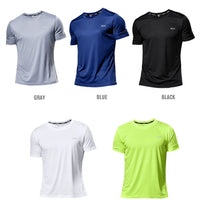 Multicolor Quick Dry Short Sleeve Sport T Shirt