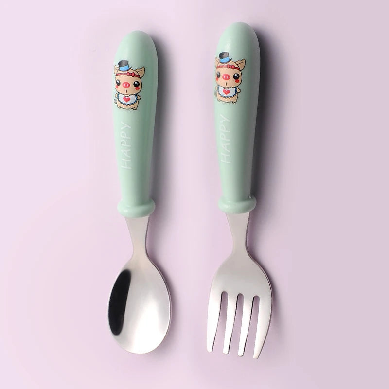 Toddler Stainless Steel Utensils Dinnerware