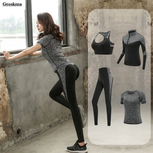 Quick dry women sportswear yoga set