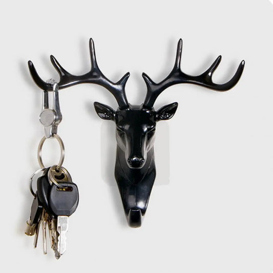 Cute Antler Hook Deer Head Key Hanger