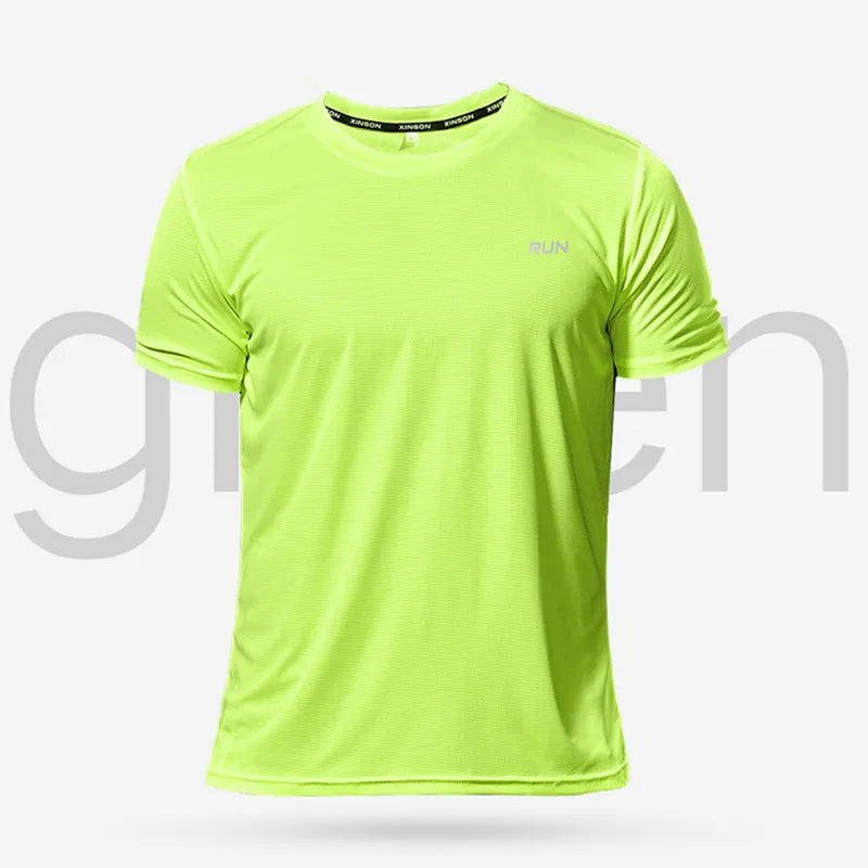 Multicolor Quick Dry Short Sleeve Sport T Shirt