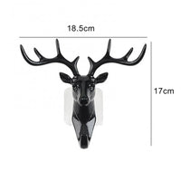 Cute Antler Hook Deer Head Key Hanger