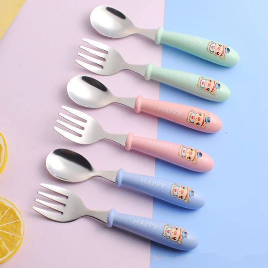 Toddler Stainless Steel Utensils Dinnerware