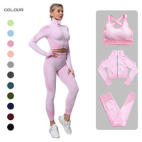 3 Pieces Yoga Sportswear For Women