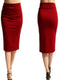 Women High Waist Skinny Pencil Skirt