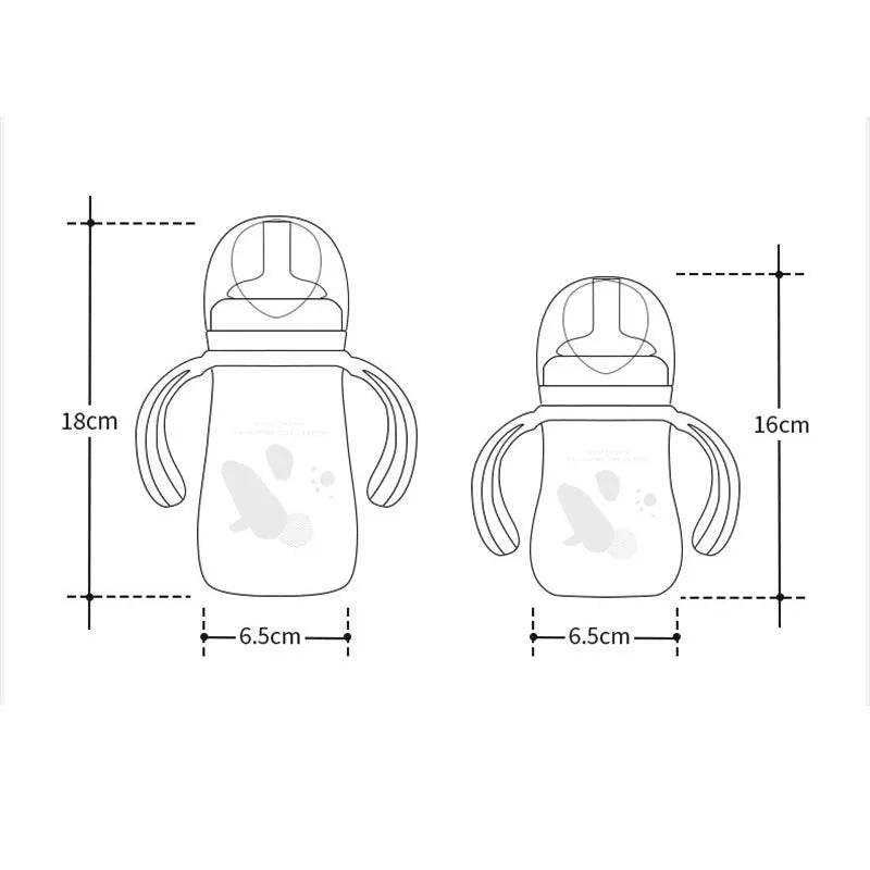 3 in 1 Baby Feeding Heat Resistant Duckbill Bottle