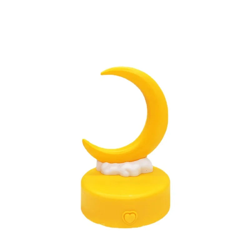 Creative Romantic Crescent Moon Night Light LED Bedside Decorative Table Lamp