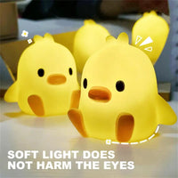 Cartoon Duck Night Light Cute Nerdy Animal Bedroom Bedside Lamp for kids