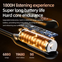 Extended 2000 mAh Battery Life BT8 Wireless Bluetooth Earphones