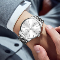 OLEVS High-end Luxury Stainless Steel Watch for Men