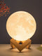 8cm Moon Lamp LED Night Light Battery Powered With Stand