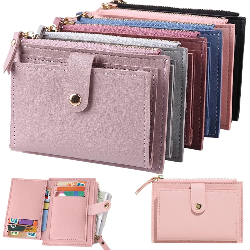 Simple Wallets PU Leather Purse for Women