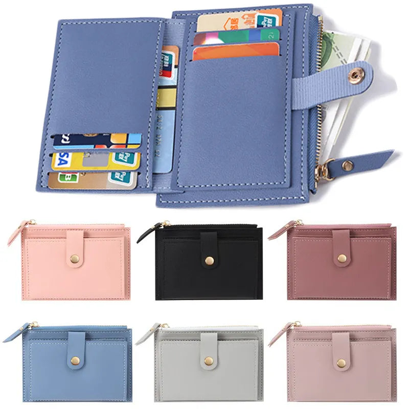 Simple Wallets PU Leather Purse for Women