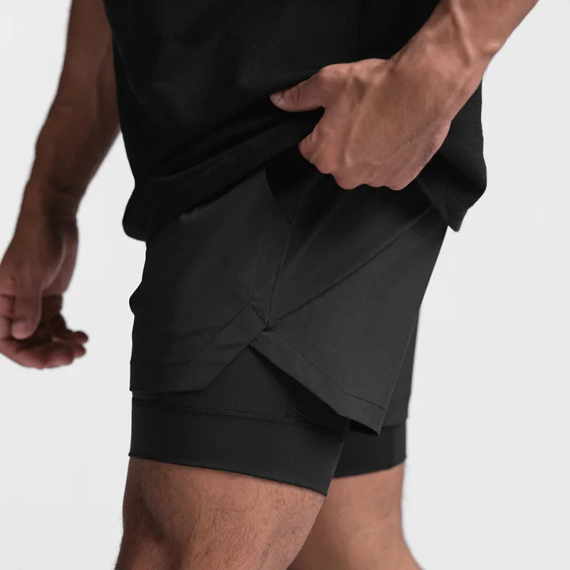 New Arrival Men Gym Fitness Shorts With Hidden Pocket