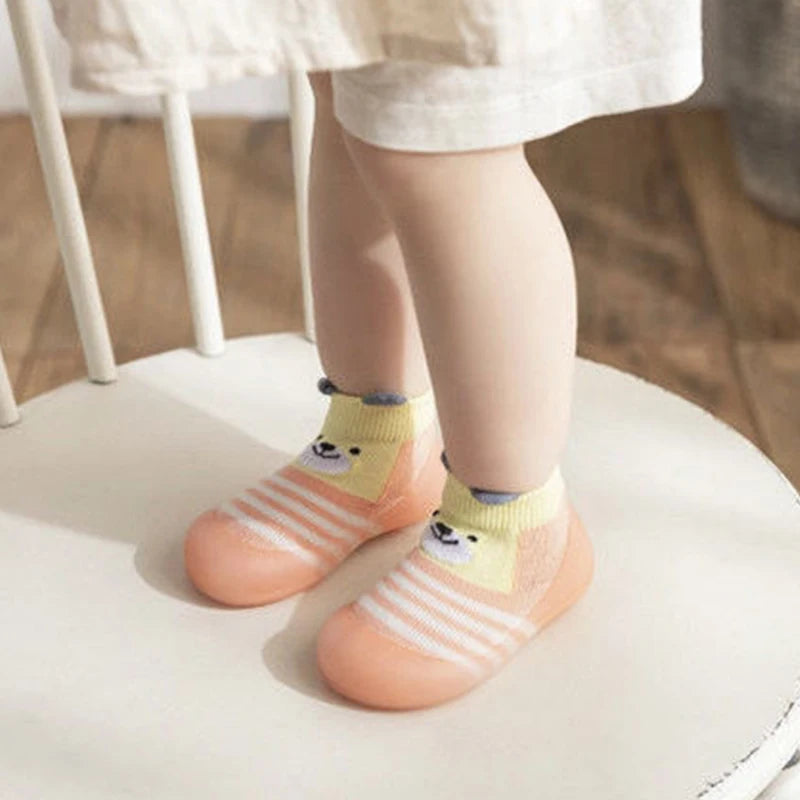 Cartoon Toddler Shoes Animal Pattern Non-slip Silicone Sole Baby Floor Socks