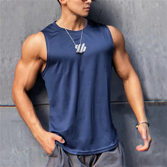 2024 newest Summer Sleeveless Gym mesh Shirt