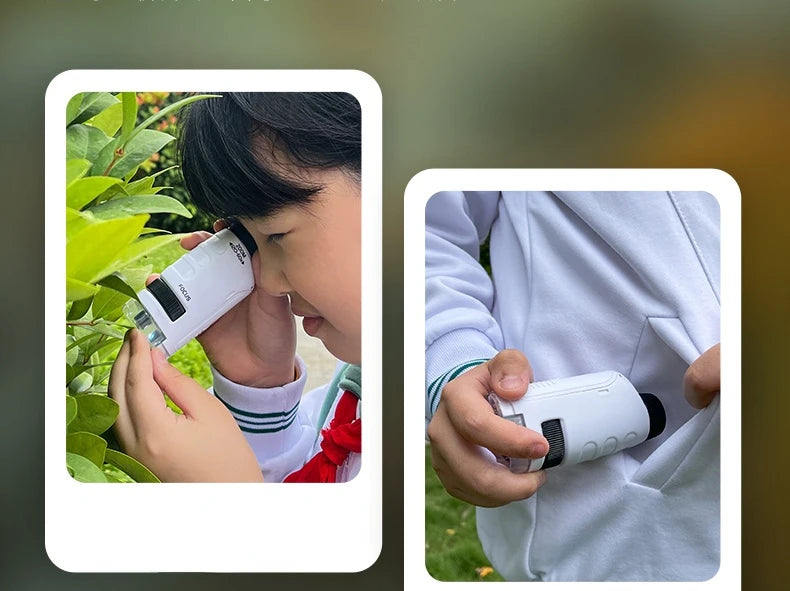 Kids Educational Pocket Microscope with LED Light