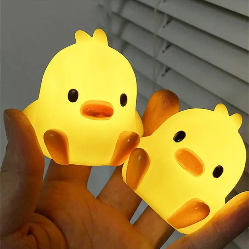 Cartoon Duck Night Light Cute Nerdy Animal Bedroom Bedside Lamp for kids