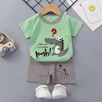 2PCS Short sleeve Toddler Sets For Boys Girls