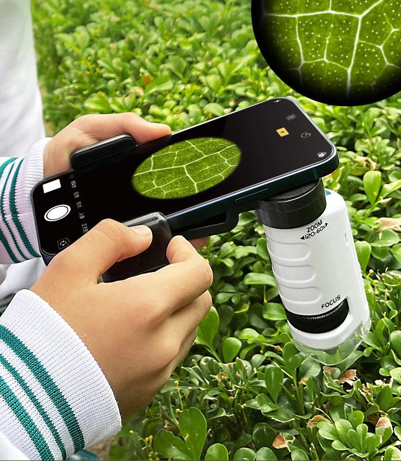 Kids Educational Pocket Microscope with LED Light