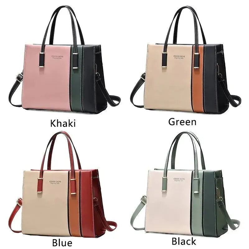 Patchwork Handbags For Women Adjustable Strap