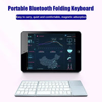 Wireless Folding Mini Bluetooth Keyboard With Touchpad