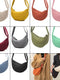 Nylon Hobos Crossbody Half Moon Bag for Women