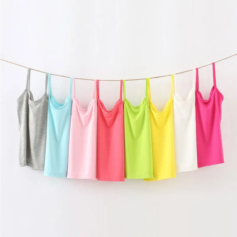 Candy Color Baby Girls Summer Sleeveless T Shirt