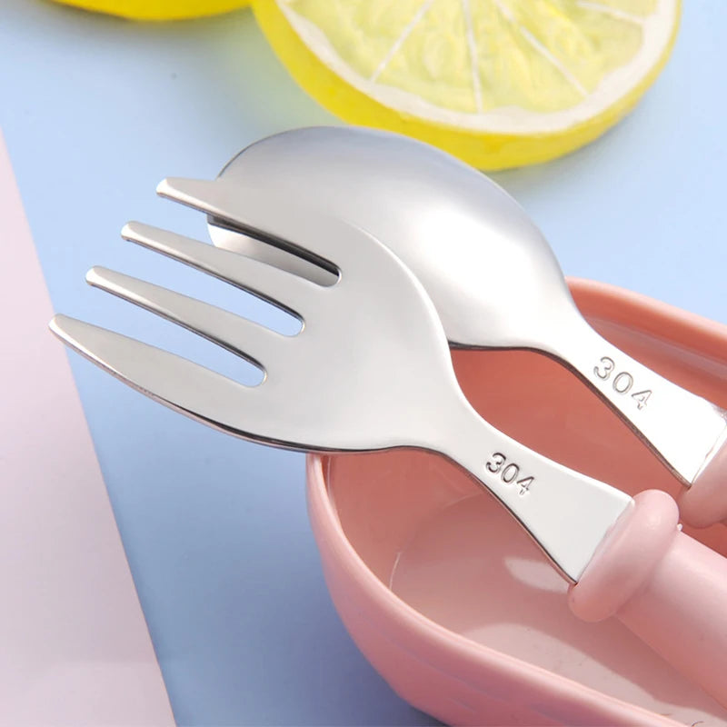 Toddler Stainless Steel Utensils Dinnerware