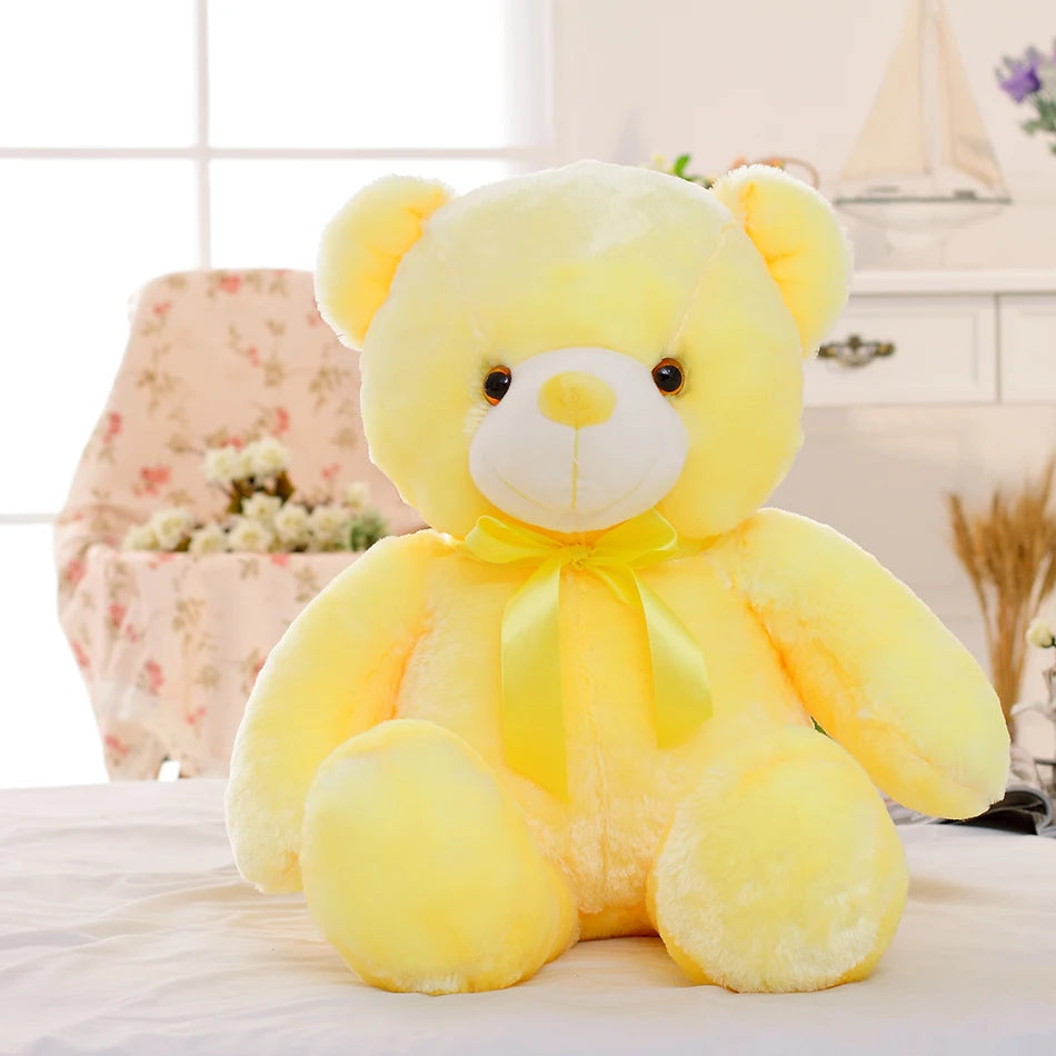 32-50cm Luminous Creative Light Up LED Teddy Bear Stuffed Animals Plush Toy