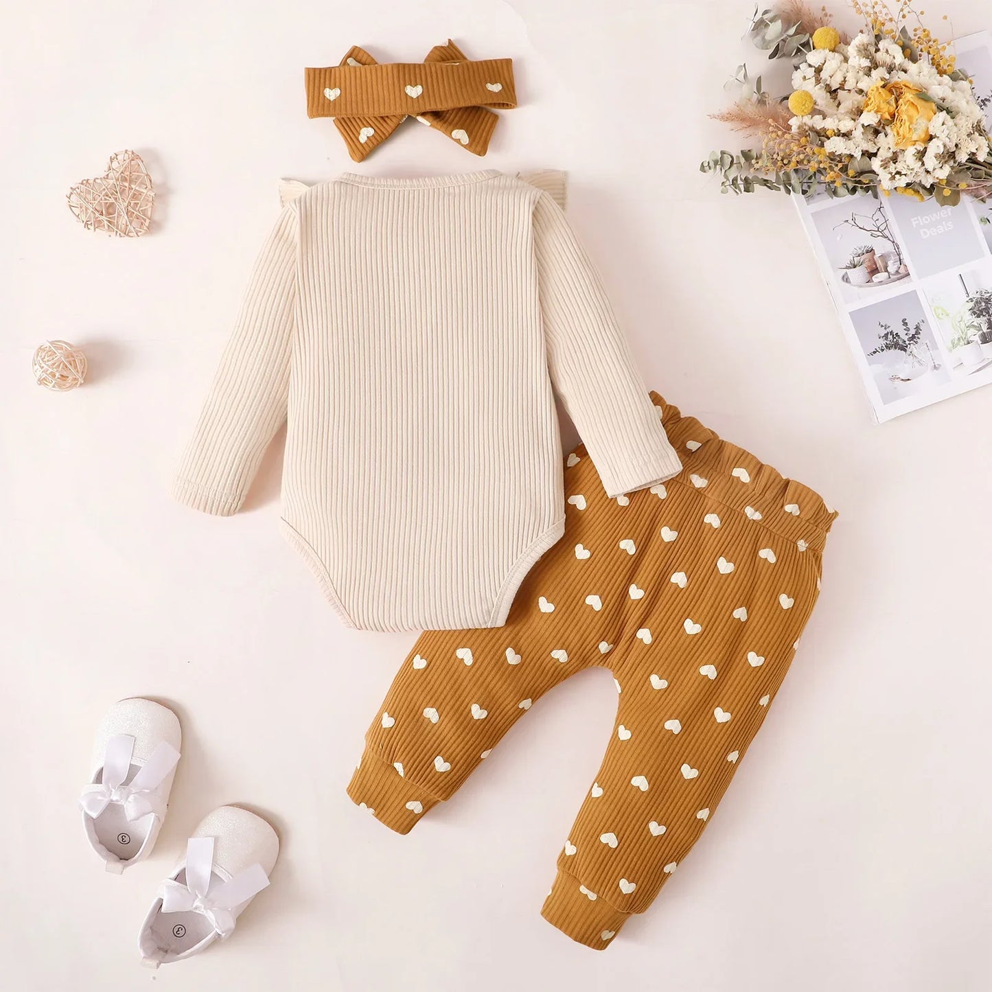 Toddler Newborn Baby Girl Clothes Set Long Sleeve