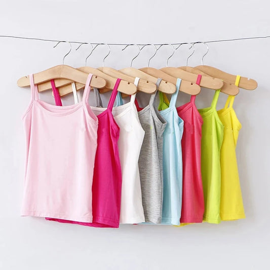 Candy Color Baby Girls Summer Sleeveless T Shirt