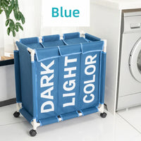 Foldable Laundry Basket Roller Household Classification Box