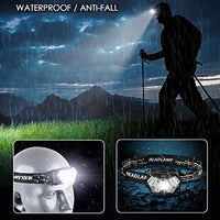 9 Led Strong Light USB Rechargeable Motion Sensor Portable Fishing Camping Outdoor Head Lamp