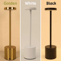 Simple LED Rechargeable Touch Metal Bed side Lamp