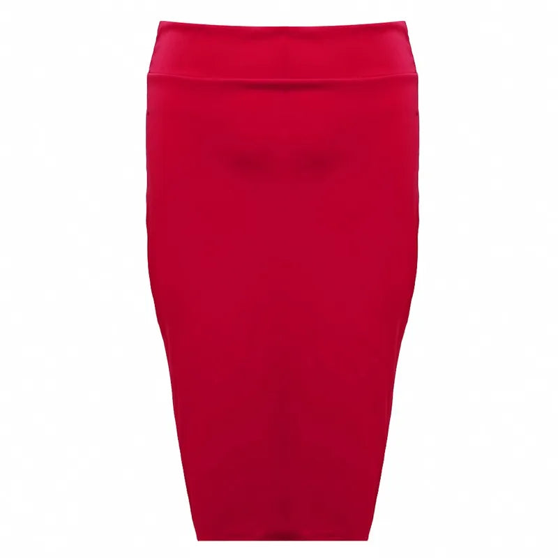 Women High Waist Skinny Pencil Skirt