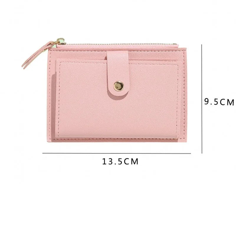 Simple Wallets PU Leather Purse for Women