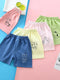 Summer Kids Cotton Beach Shorts For Girls