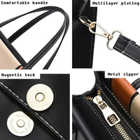 Patchwork Handbags For Women Adjustable Strap