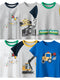 Cartoon Excavator Shirts Boys 2024 Summer Collection